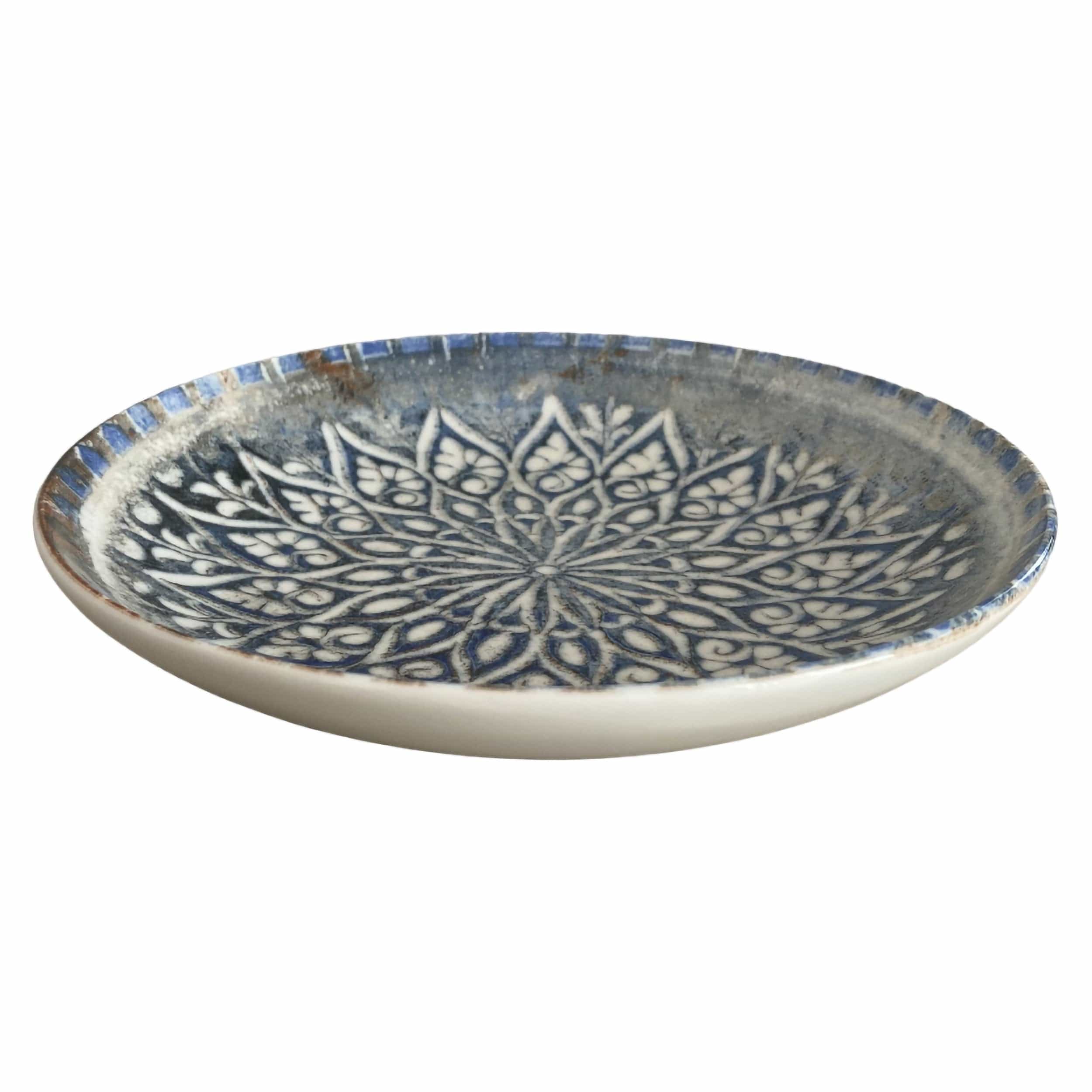 Granada Blue Premium Stoneware Deep Plate 8.3" / 18 oz