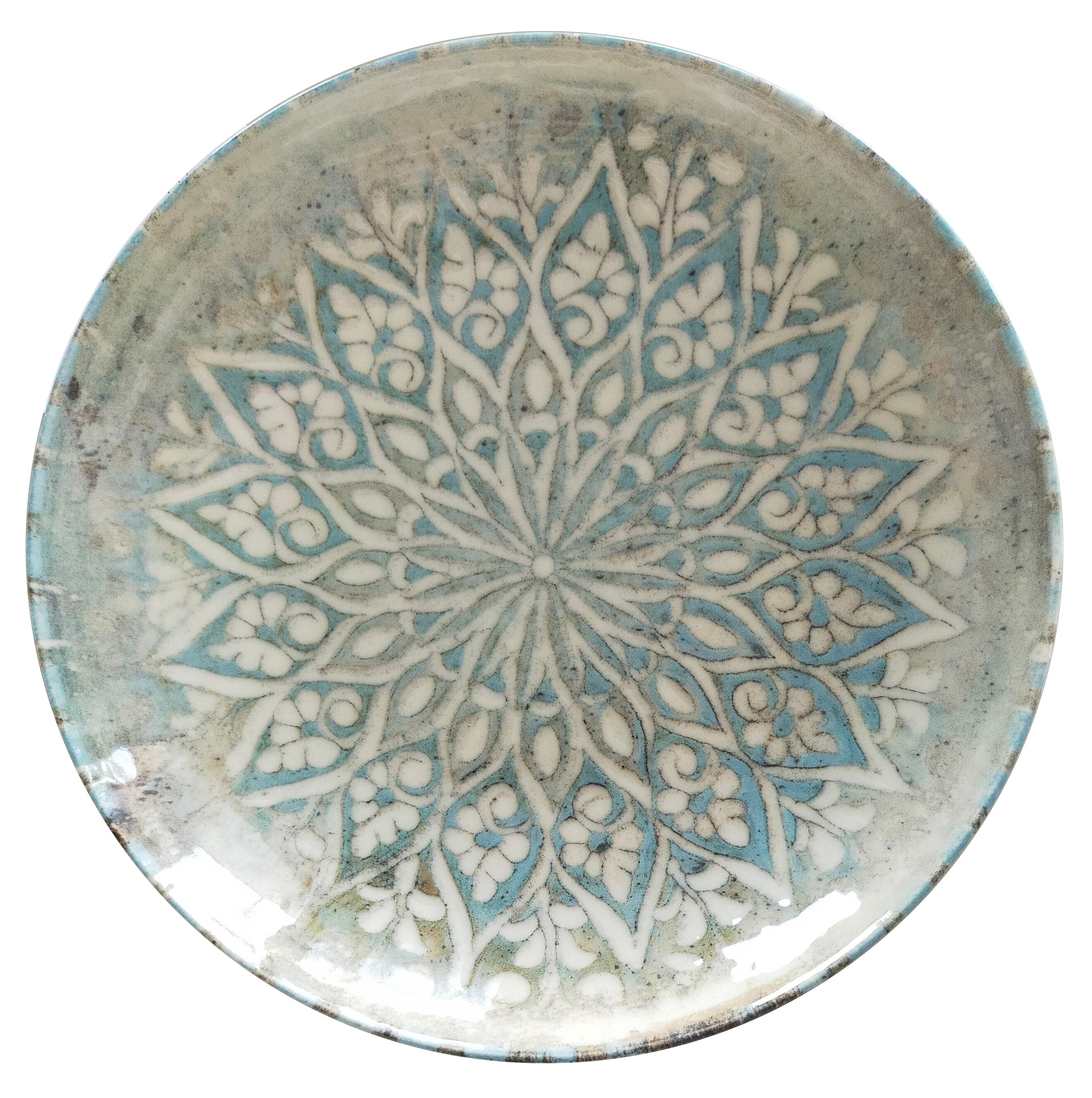 Granada Turquoise Premium Stoneware Deep Plate 8.3" / 18 oz
