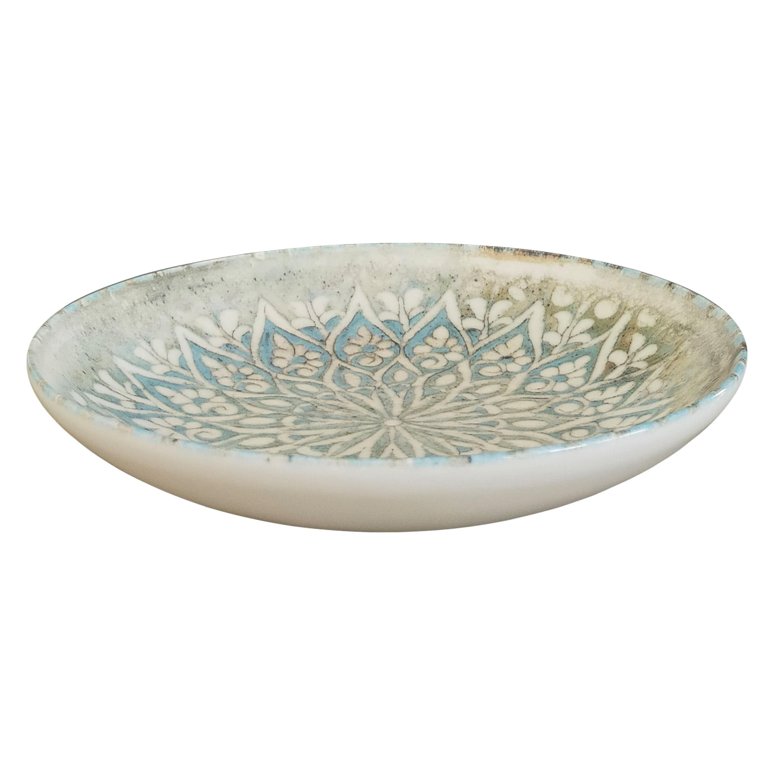 Granada Turquoise Premium Stoneware Deep Plate 8.3" / 18 oz
