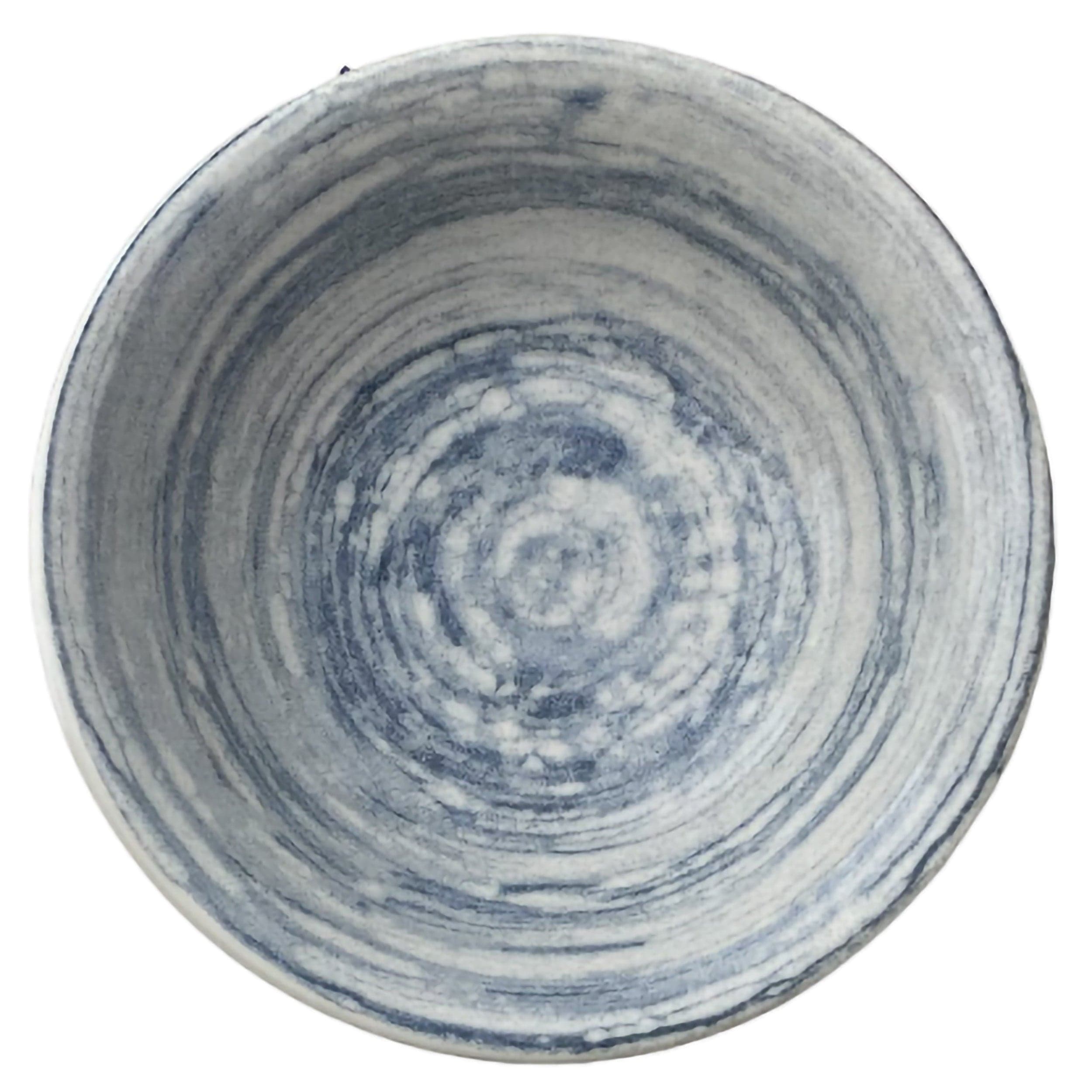 Swirl Blue Vitrified Ceramics Bowl 6.3" / 11.5 oz