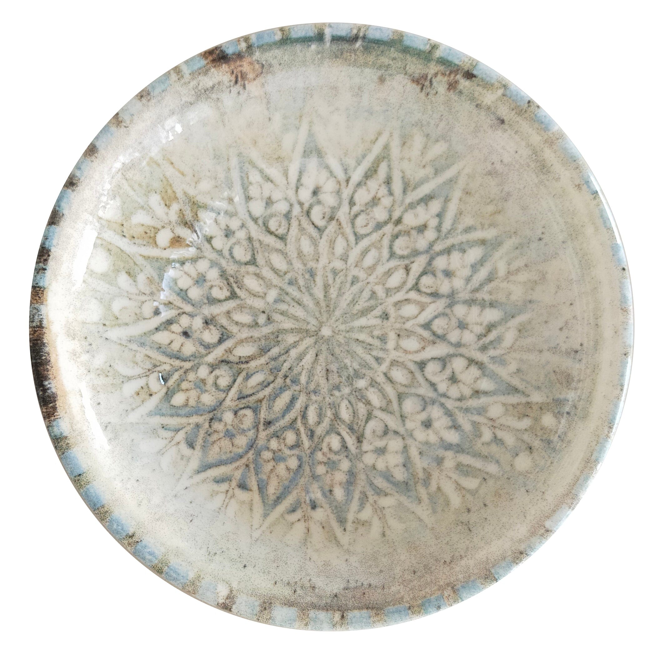 Granada Turquoise Premium Stoneware Bowl 6.8" / 16.9 oz