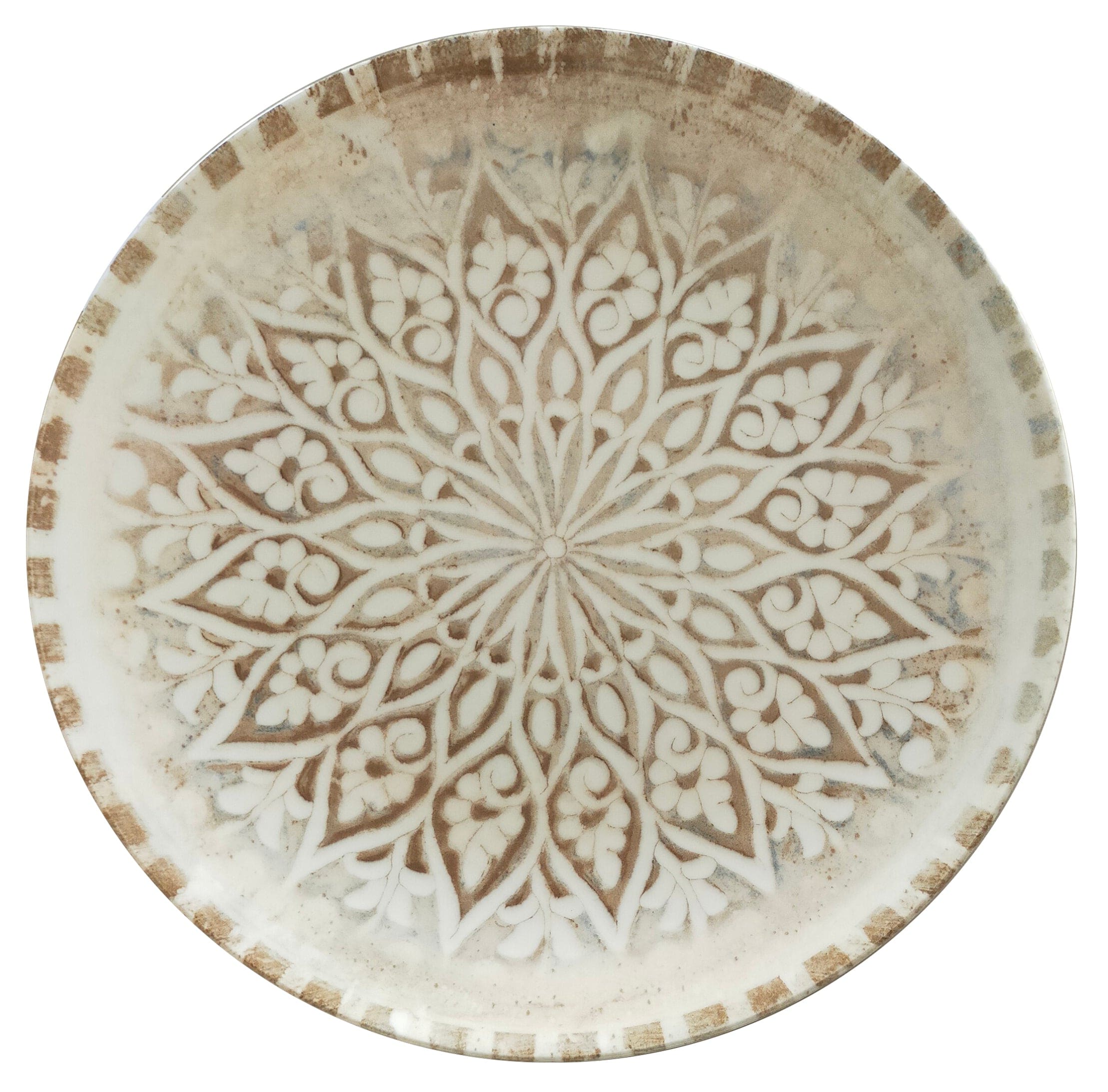 Granada Sand Premium Stoneware Plate Coupe 7.9"