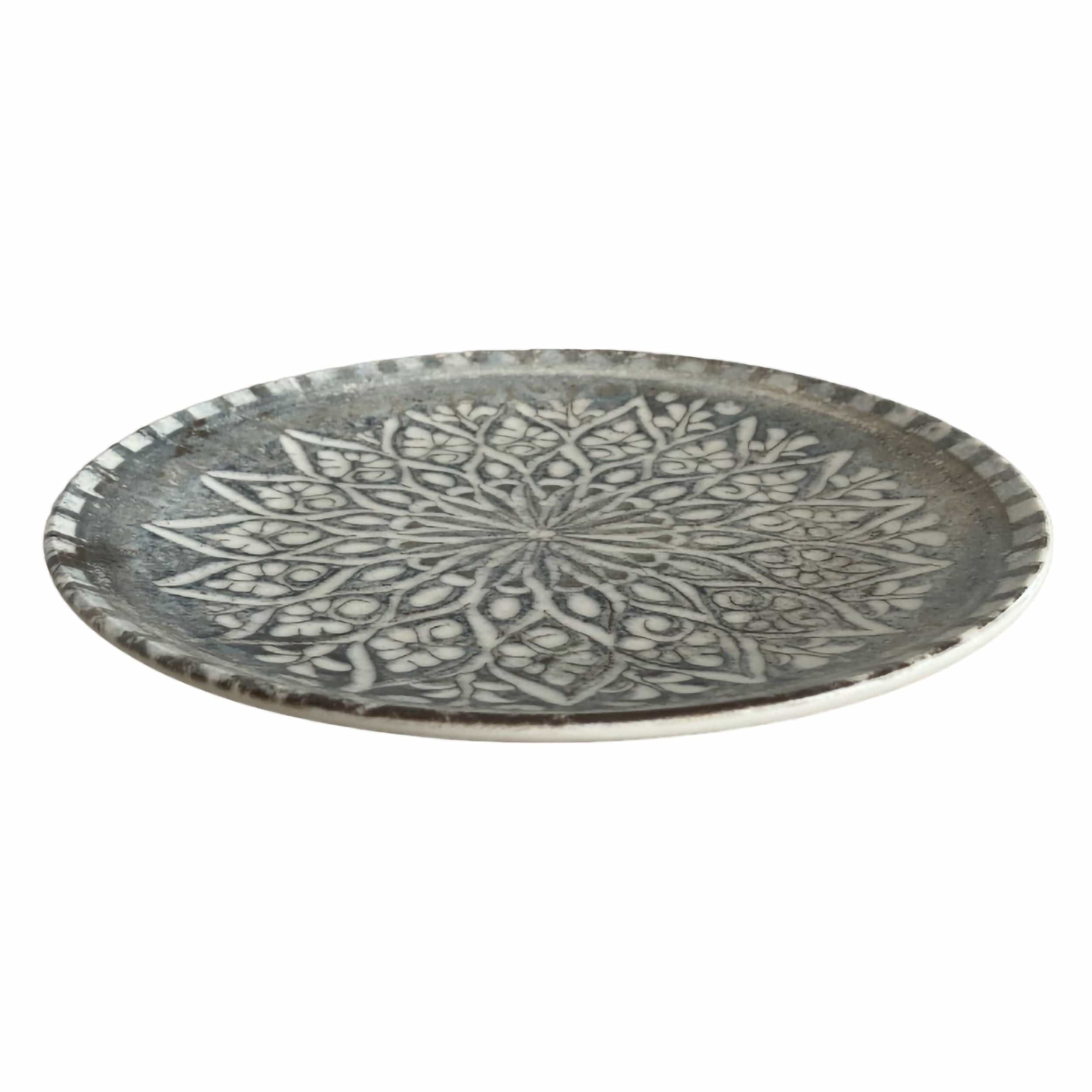 Granada Grey Premium Stoneware Plate Coupe 10.3"