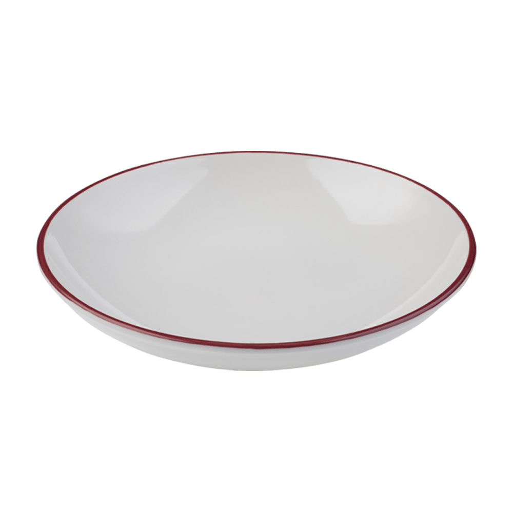 Modest Maroon Fine China Deep Plate 11.8" / 65 oz