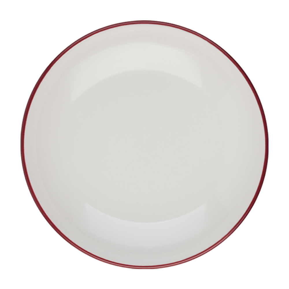 Modest Maroon Fine China Deep Plate 11.8" / 65 oz