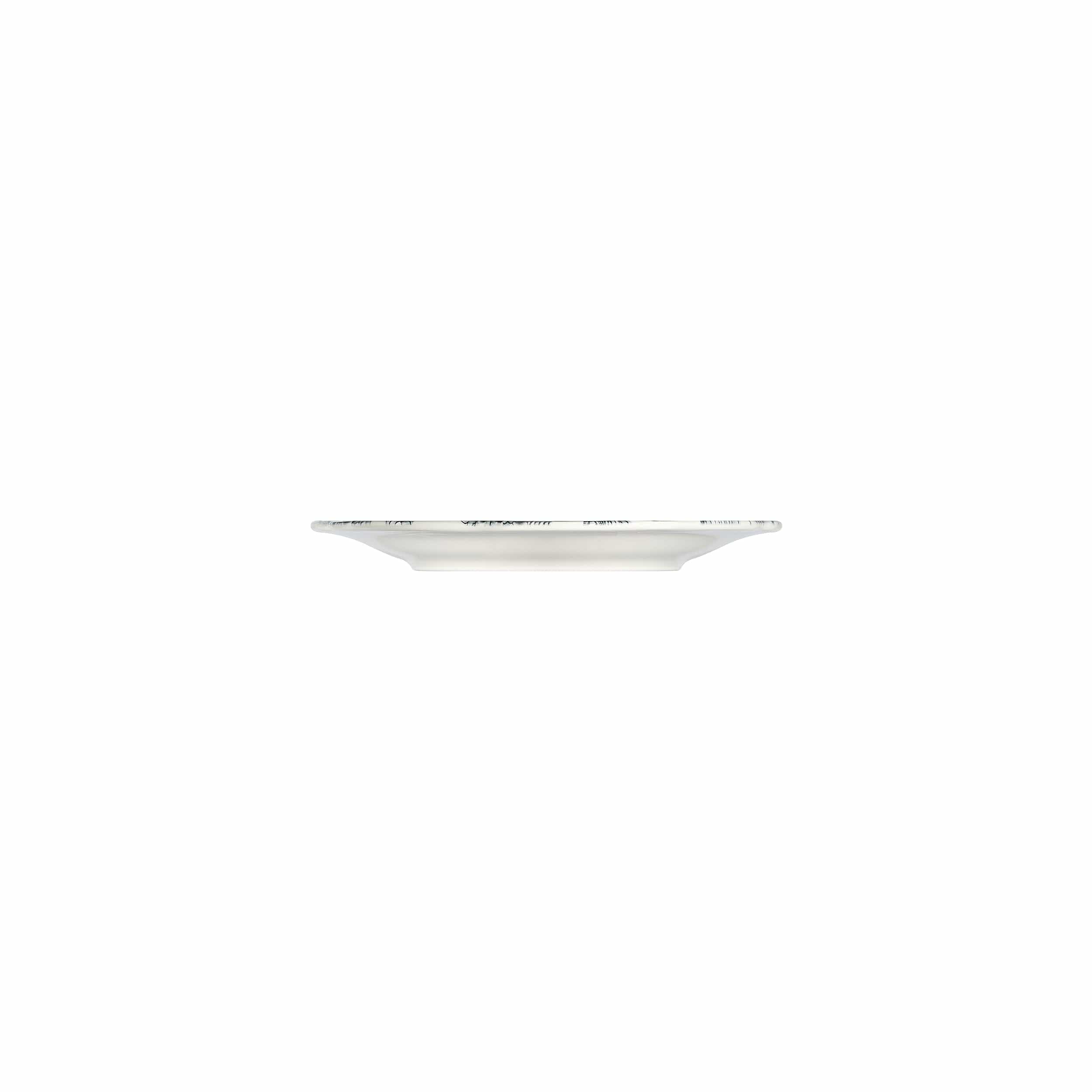 Silva Black Fulya Black Premium Stoneware Coupe Plate 5.9"