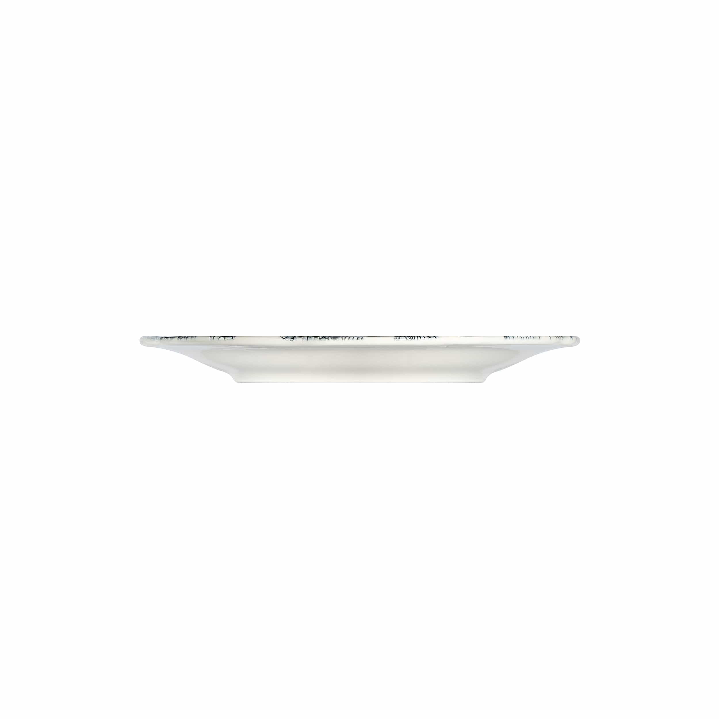 Silva Black Fulya Black Premium Stoneware Coupe Plate 8.3"