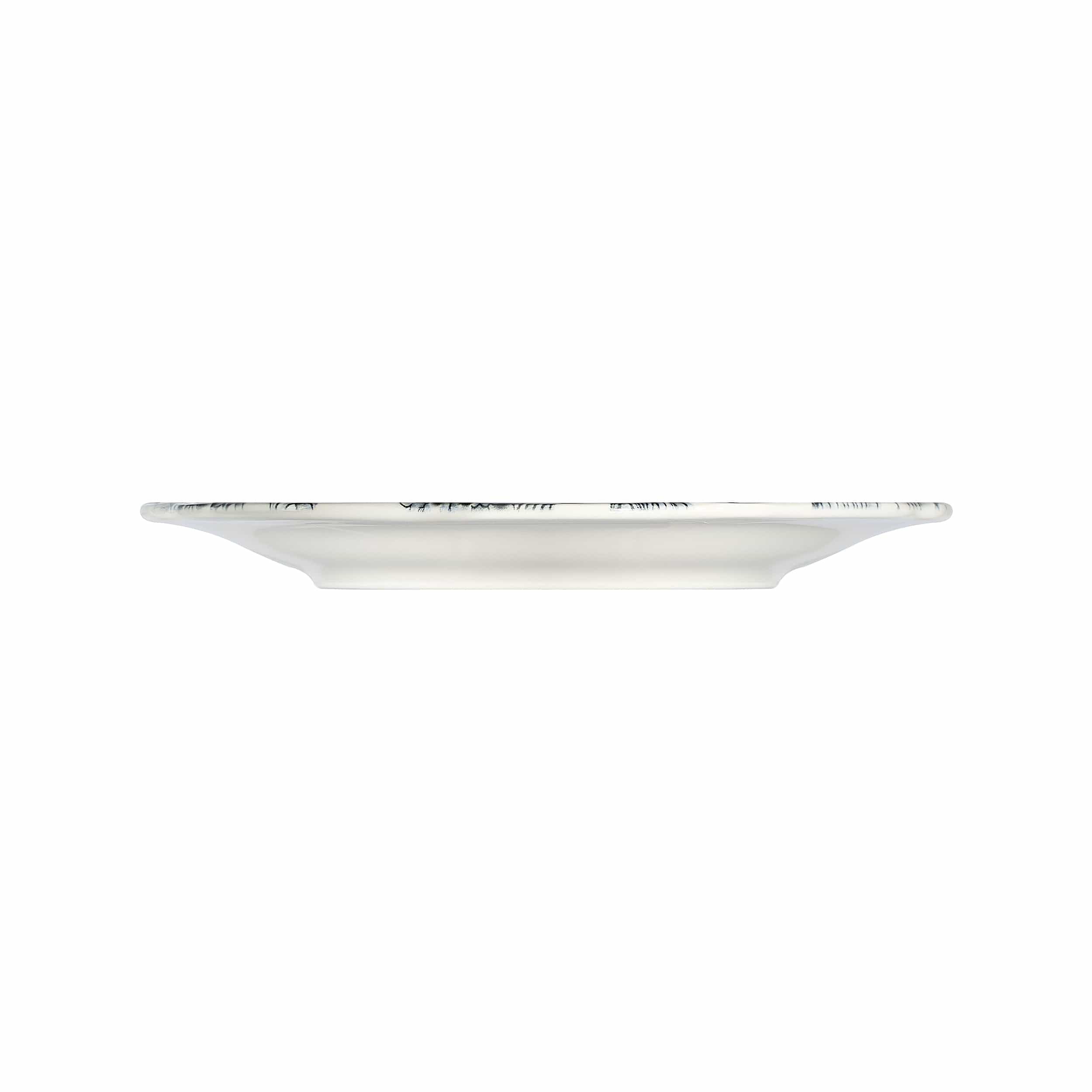 Silva Black Fulya Black Premium Stoneware Coupe Plate 10.2"