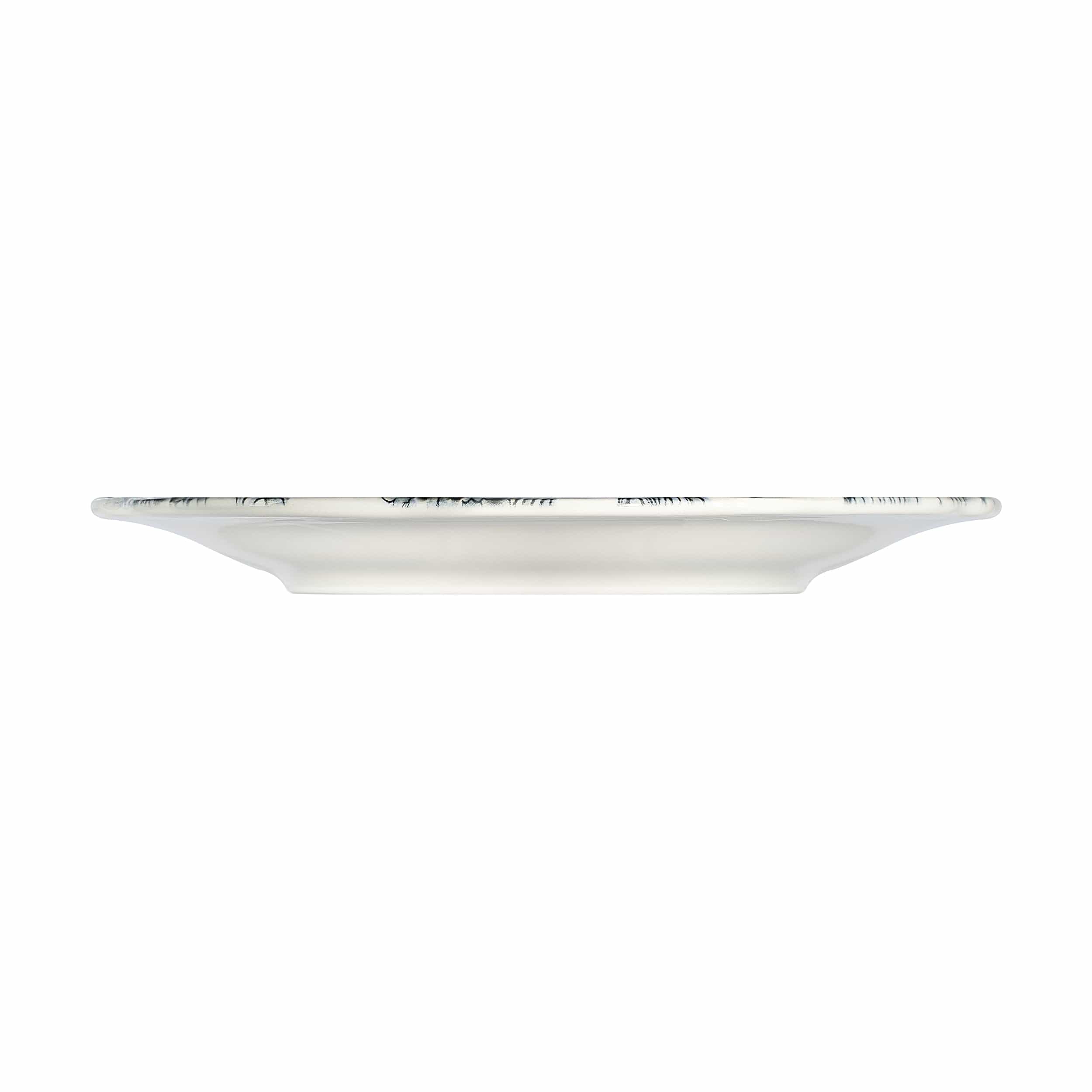 Silva Black Fulya Black Premium Stoneware Coupe Plate 11.4"