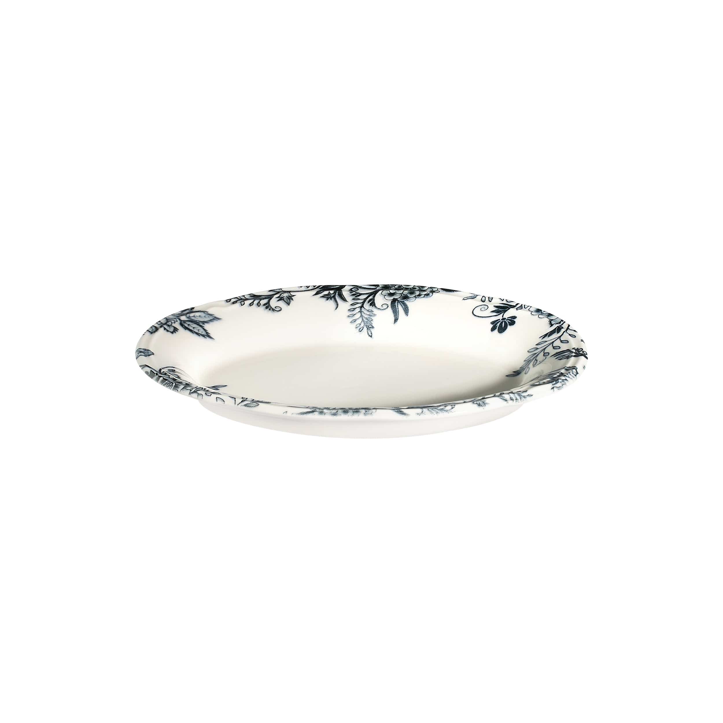 Silva Black Fulya Black Premium Stoneware Oval Platter 8.3" x 4.1"