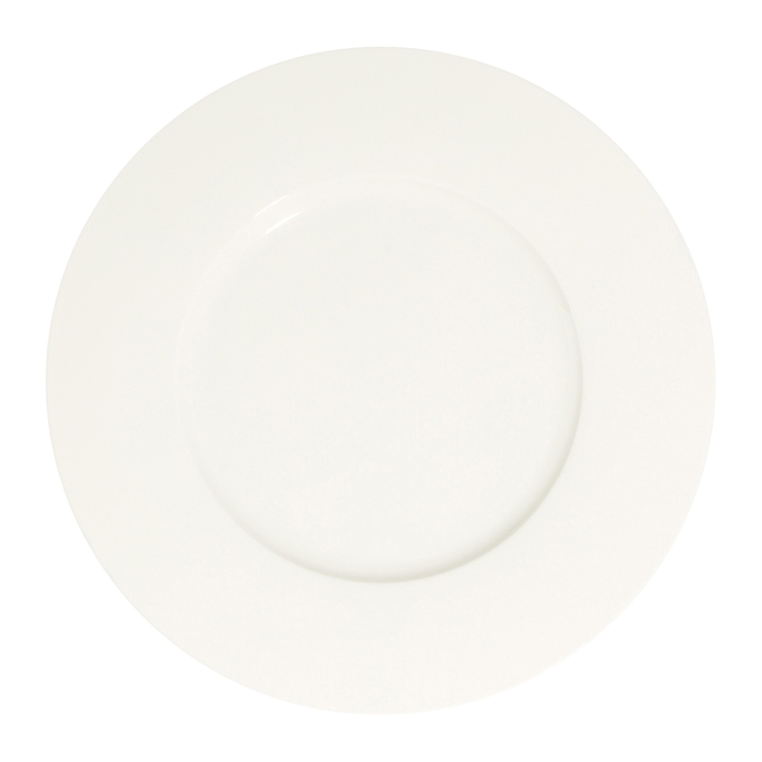 Finesse White Fine China Coupe Plate 12.6"