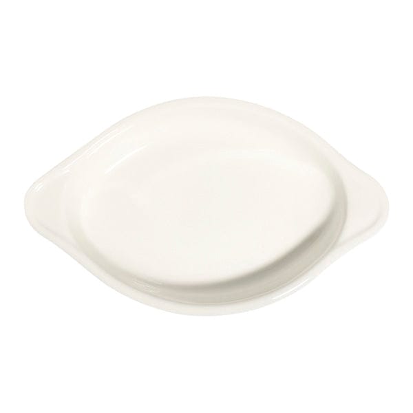 Braise White Fine China Oval Pan 8.6" x 5" / 11.3 oz