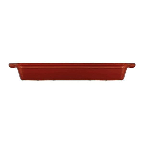 Kora Red Fine China Rectangular Pan 10" x 5.5" / 16 oz