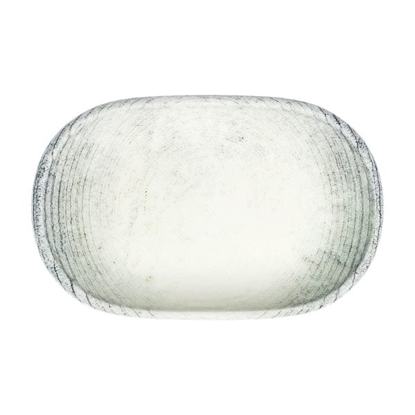 Marmol Black Fine China Platter 11.2" x 7.2"