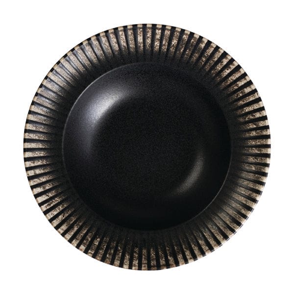 Reckless Black Fine China Deep Plate 9.9" / 14 oz