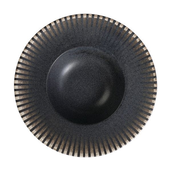 Reckless Black Fine China Deep Plate 11.6" / 16 oz