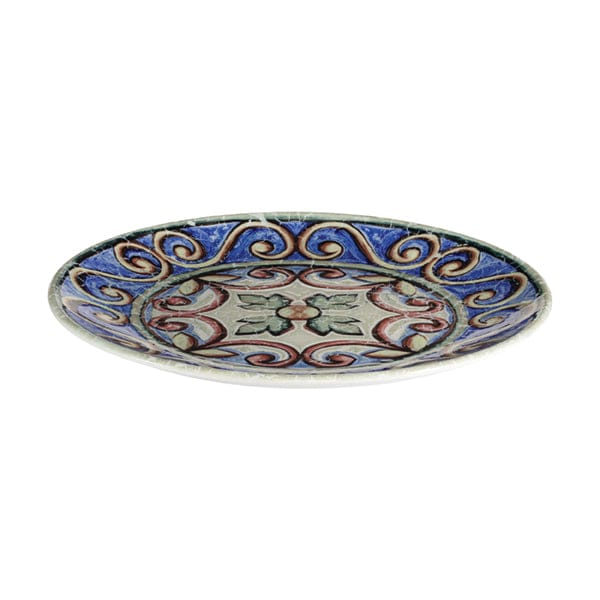 Amalfi Blue Fine China Coupe Plate 10.7"