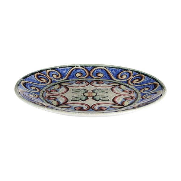 Amalfi Blue Fine China Coupe Plate 11.7"