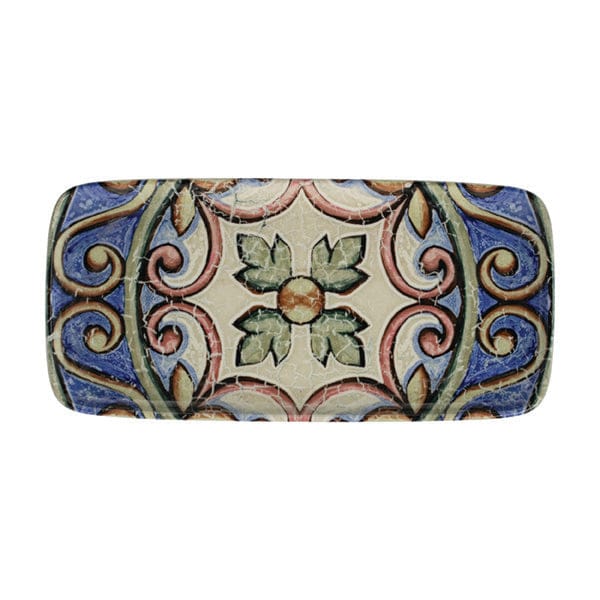 Amalfi Blue Fine China Rectangular Platter 13.5" x 6.4"