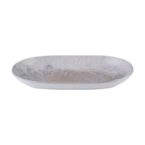 Surf Grey Fine China Platter 11.2" x 7.2"