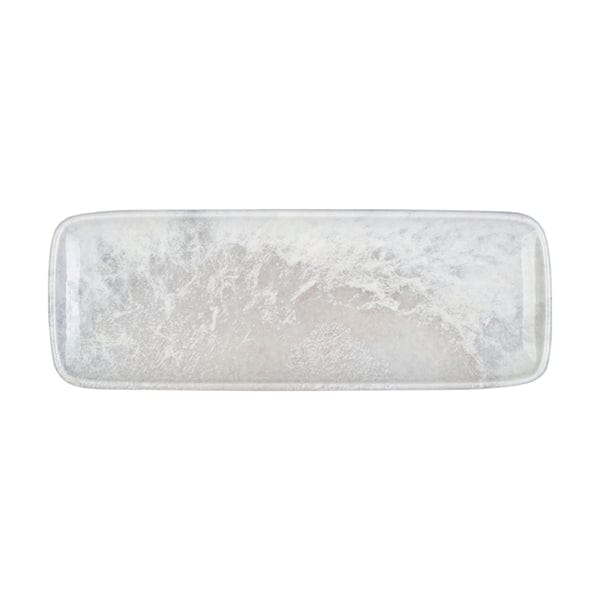 Surf Grey Fine China Rectangular Platter 11.8" x 4.3"