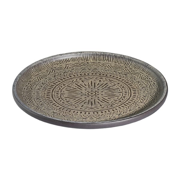 Rune Tima Black Fine China Coupe Plate 6.3"