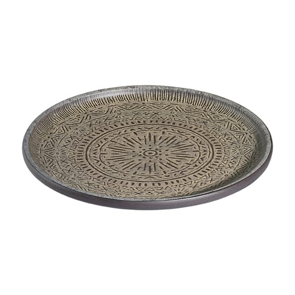 Rune Tima Black Fine China Coupe Plate 8.3"