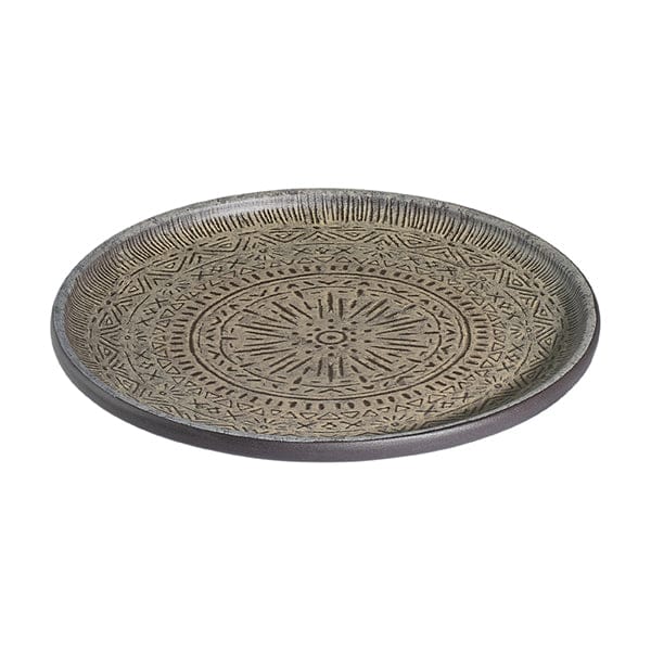 Rune Tima Black Fine China Coupe Plate 10.6"