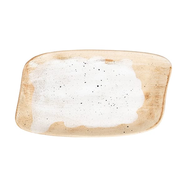 Cameo Savor Beige Khaki Fine China Platter 10.3" x 5.9"