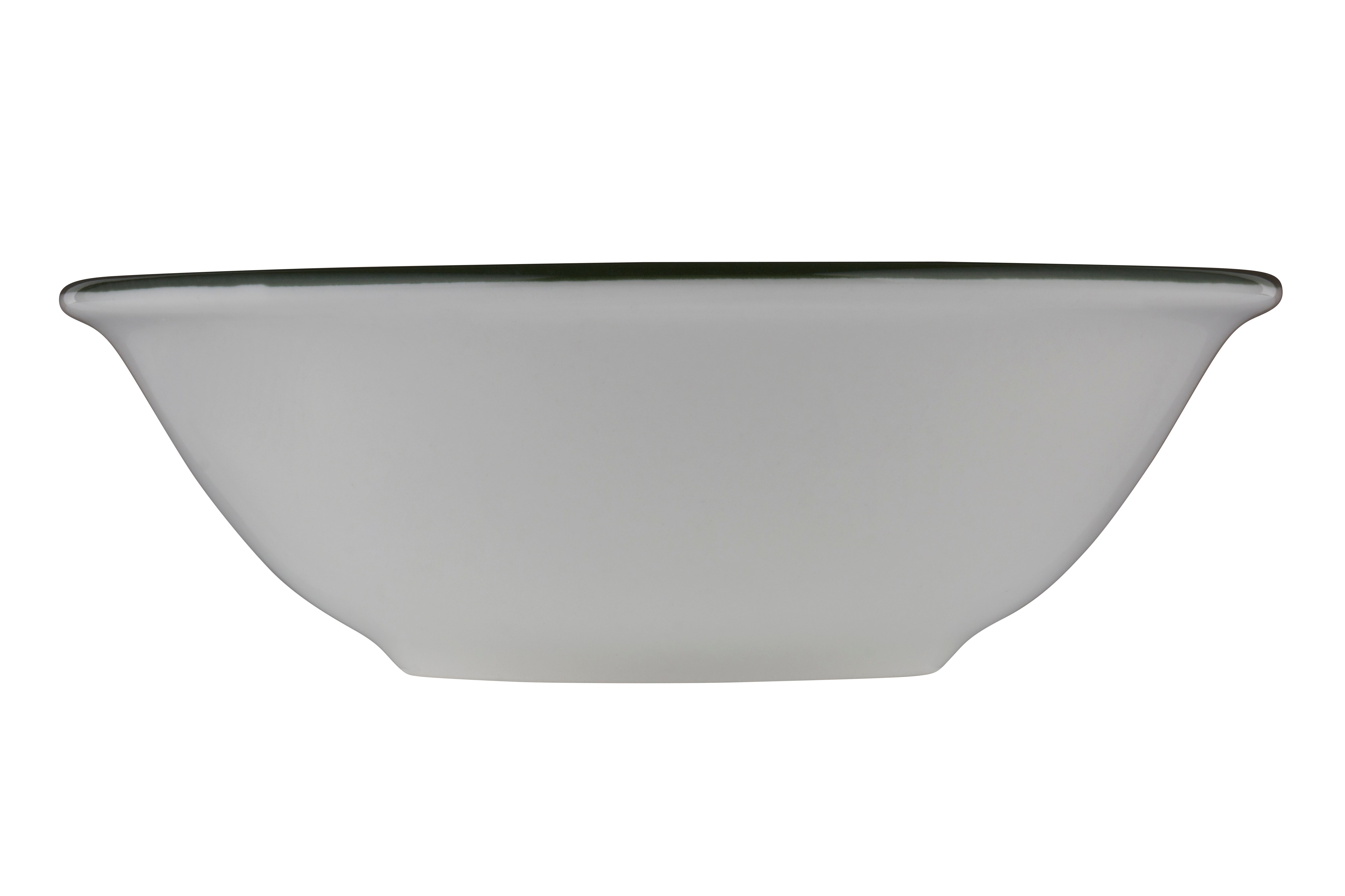 Modest Green Green Fine China Bowl 7.1" / 21 oz