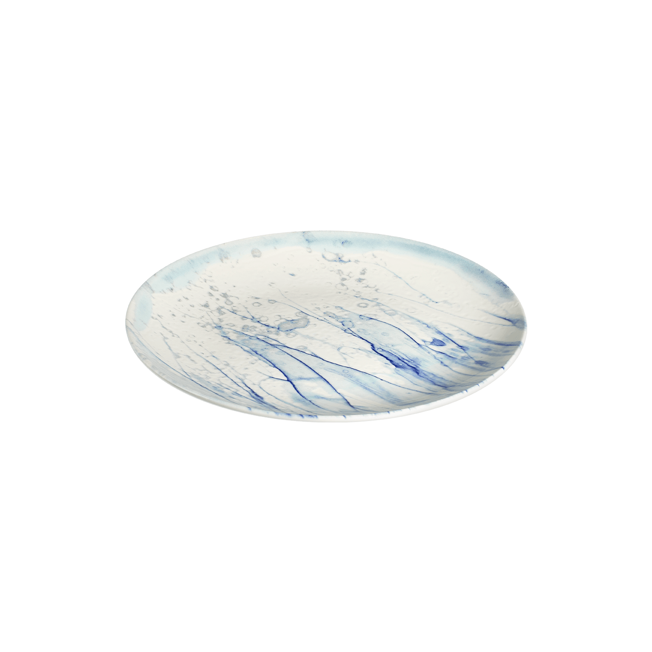 Maris Blue Fine China Coupe Plate 10.3"