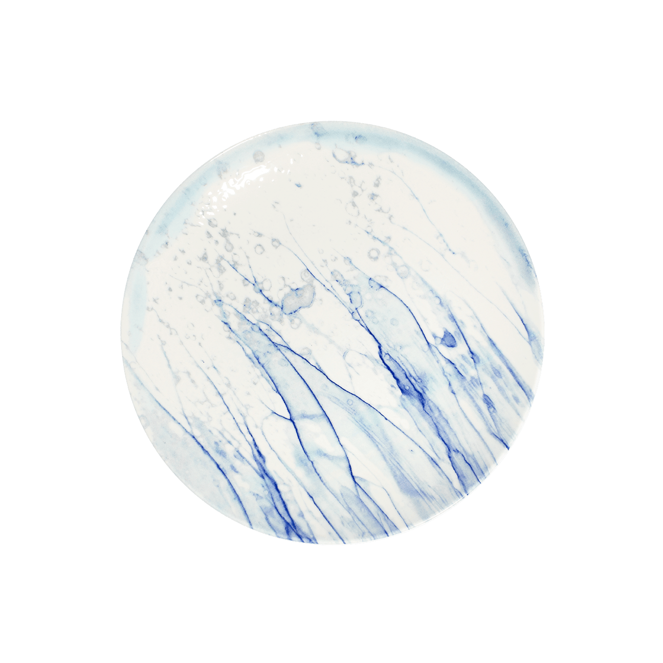 Maris Blue Fine China Coupe Plate 10.3"