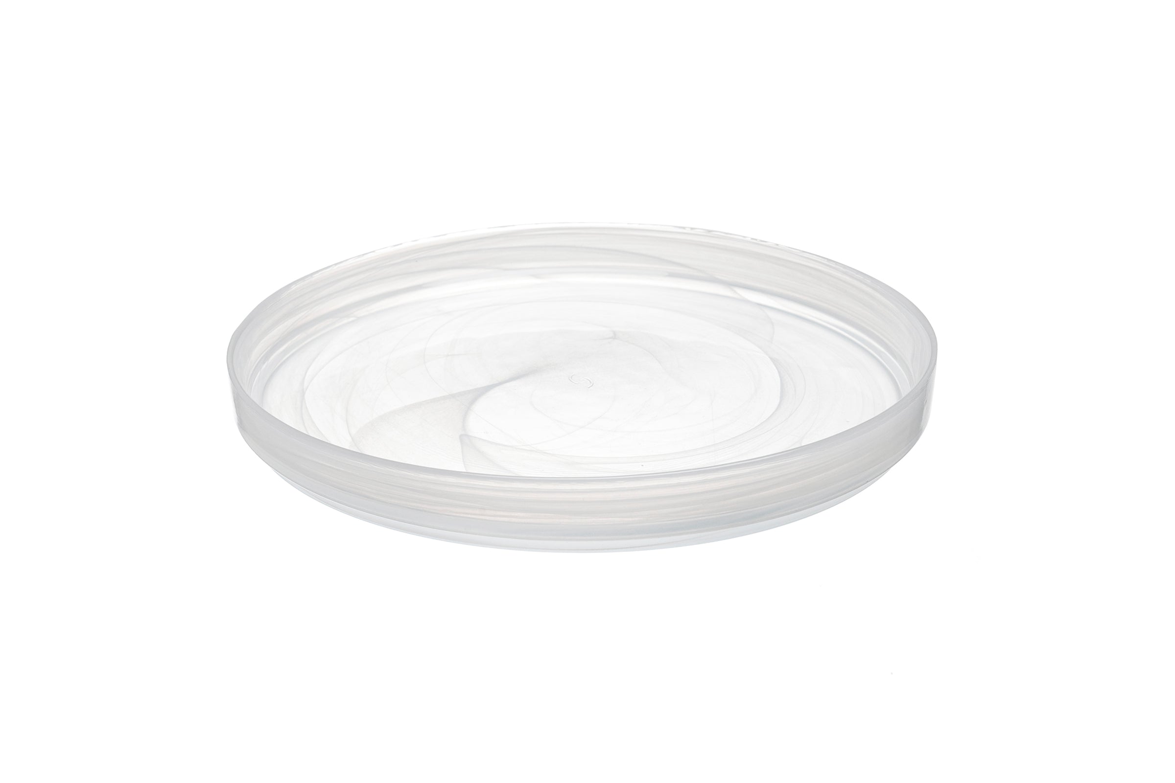 Asos New White Glass Plate 8.3"