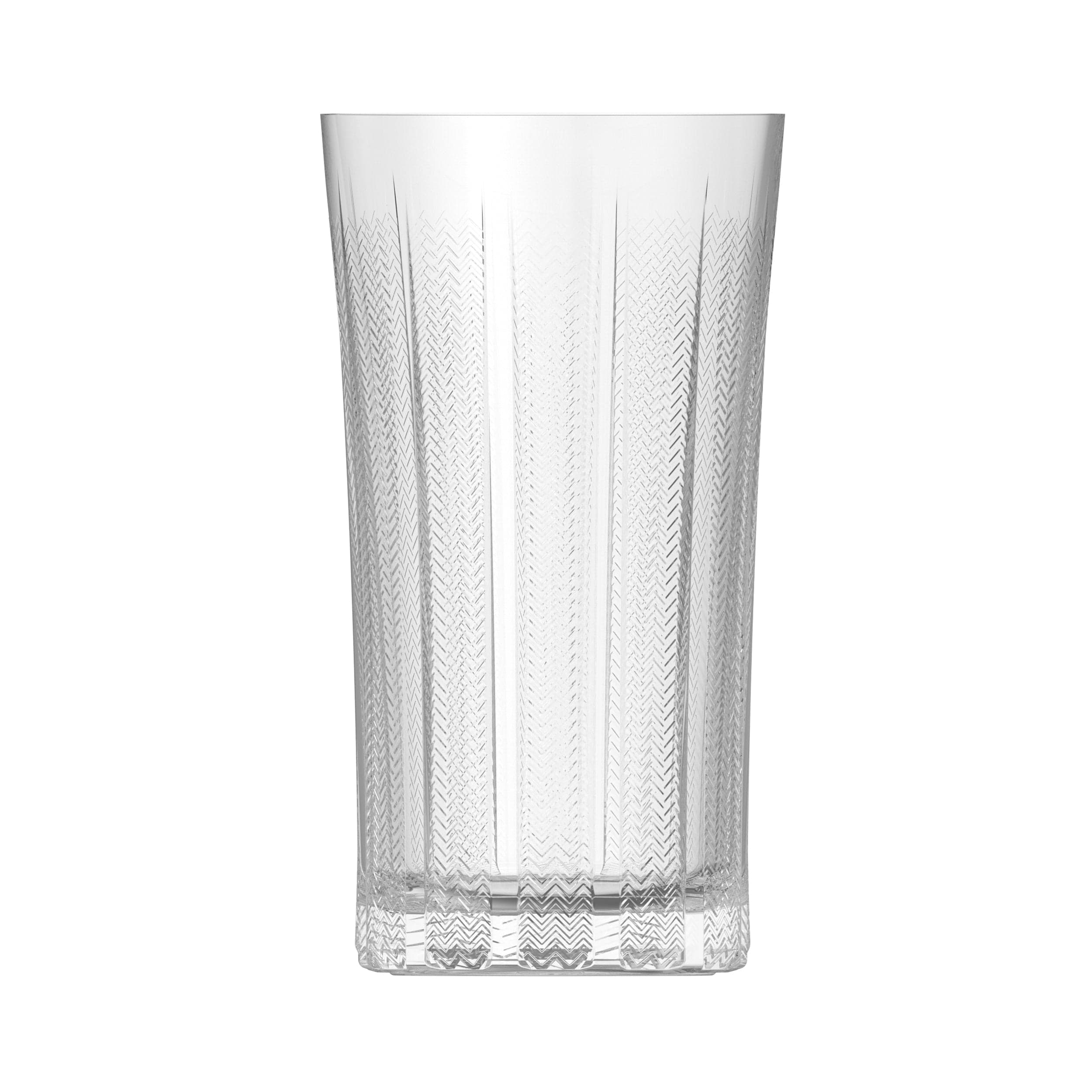 Mosaic Clear Soda Lime Glass Hi Ball 3.1" x 5.7" / 12oz
