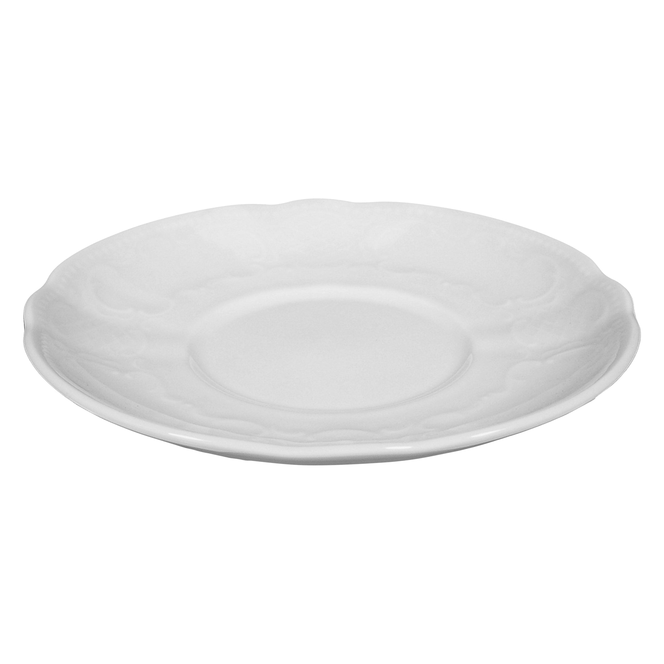 Salzburg White Porcelain Saucer 6.4"