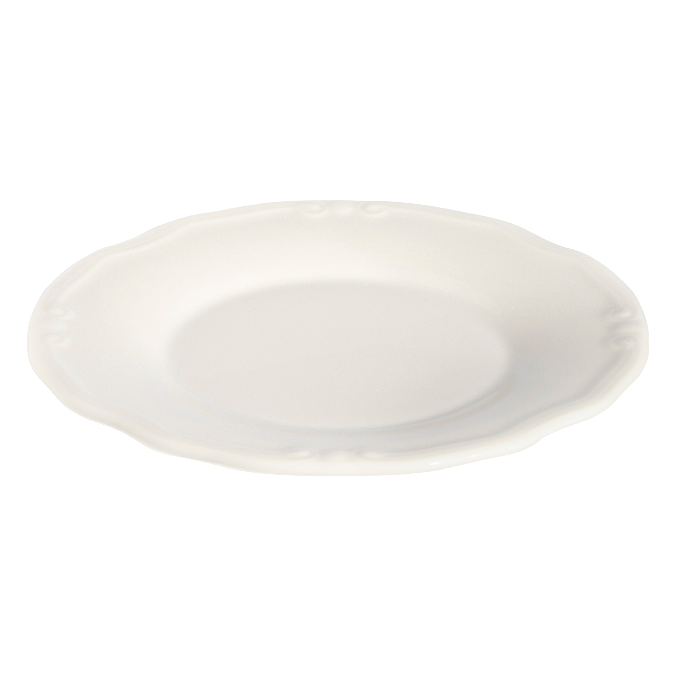 Tiffany White Fine China Coupe Plate 9.8"