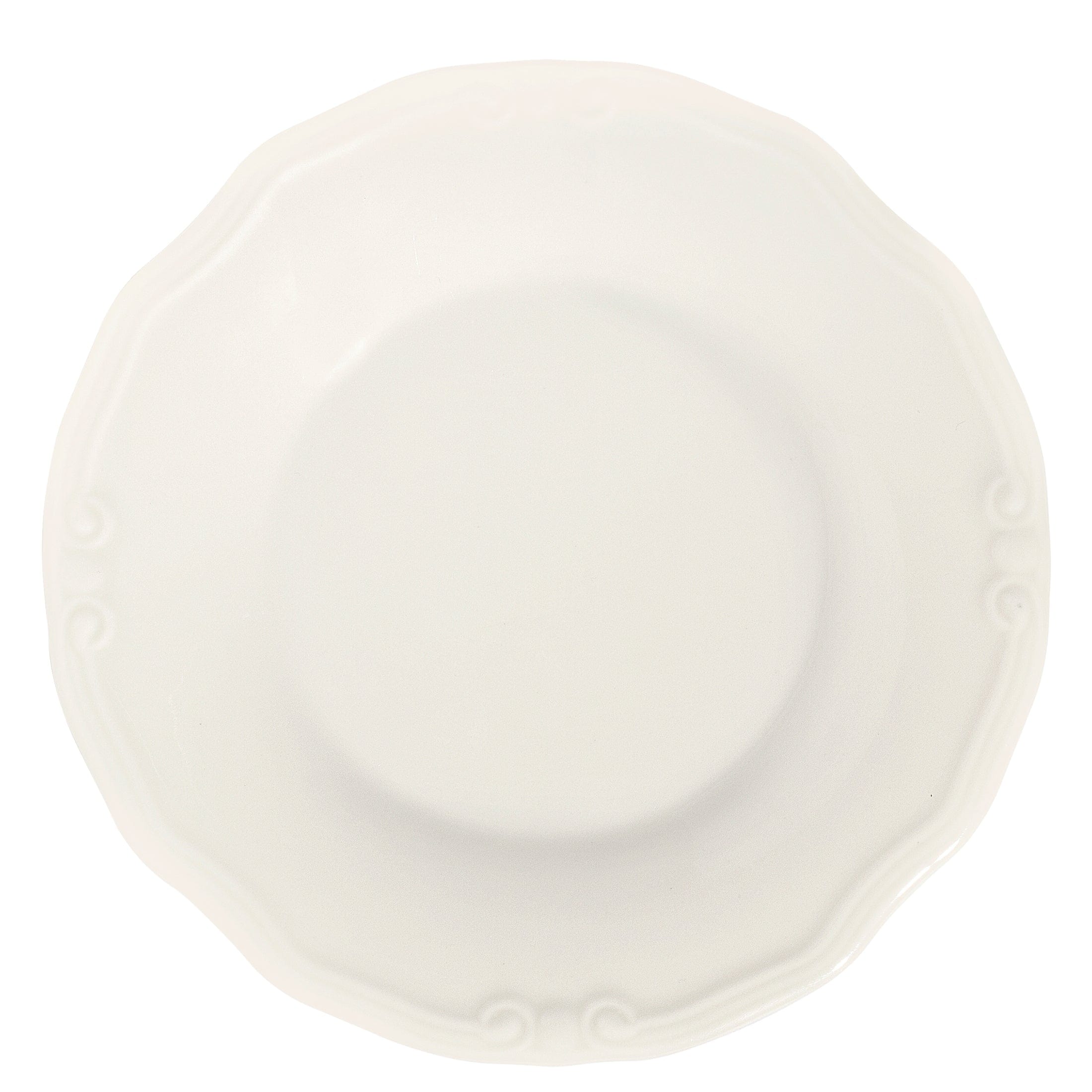 Tiffany White Fine China Coupe Plate 9.8"