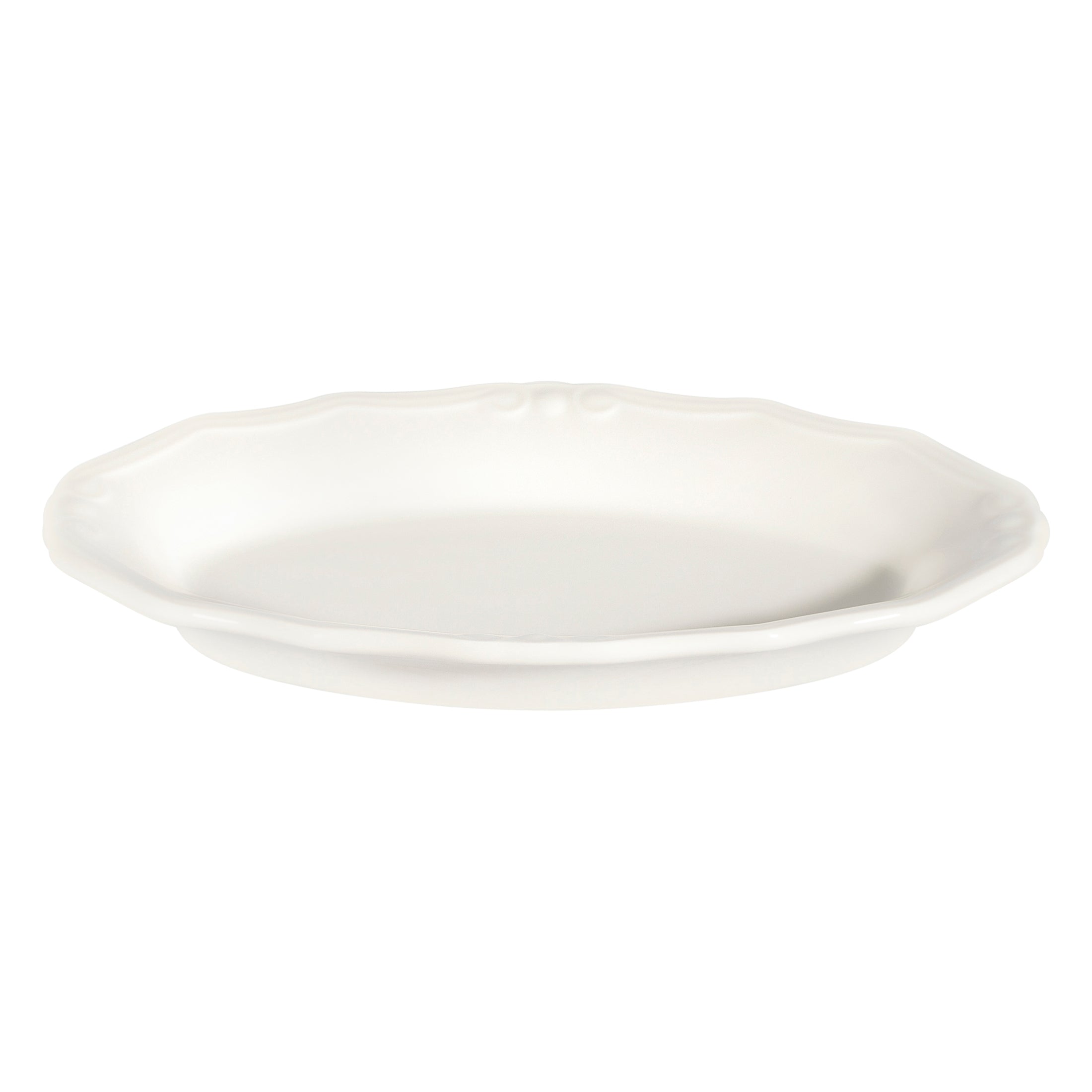 Tiffany White Fine China Oval Platter 8.1" x 12.4"