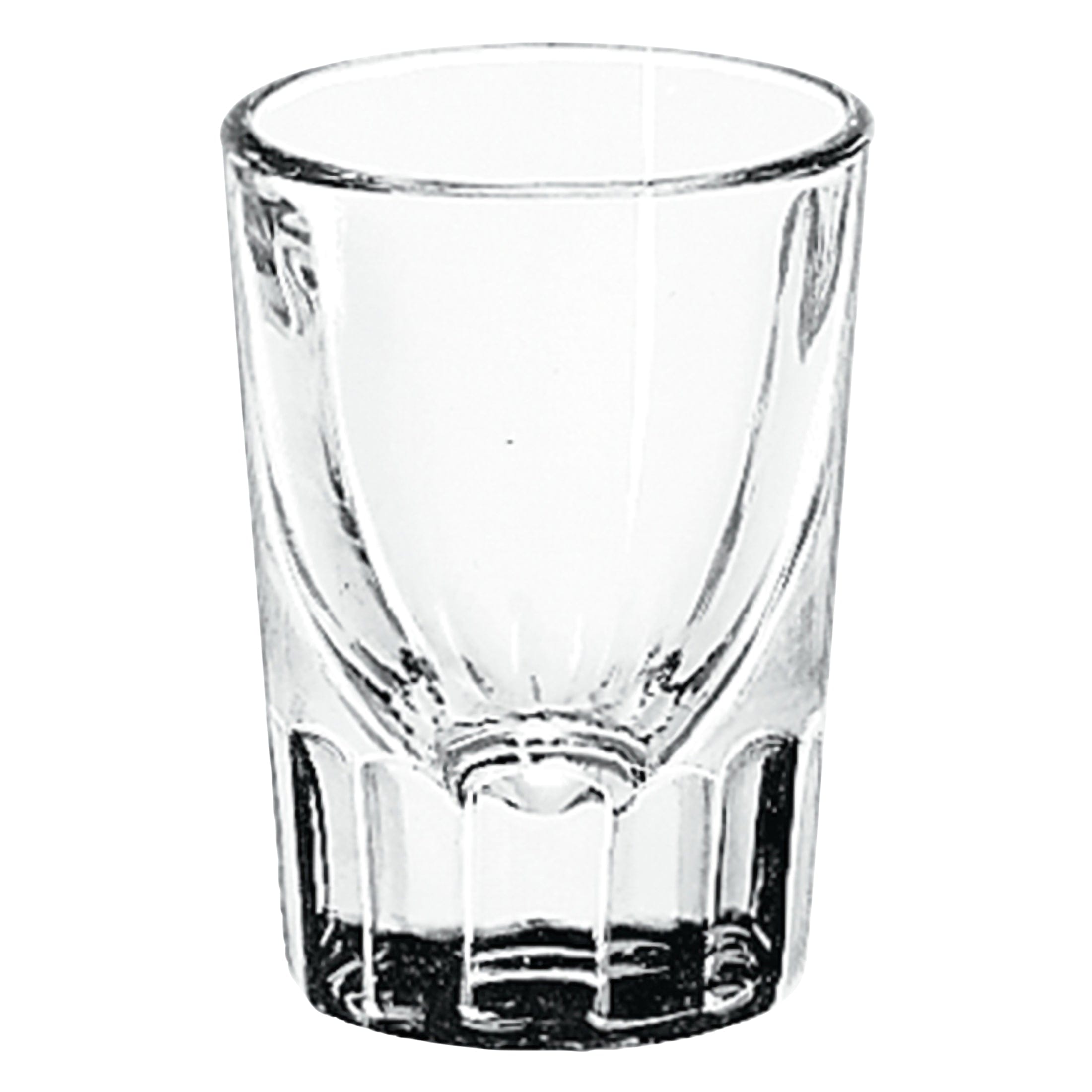 Fluted Whisky Clear Soda Lime Shot Glass 2.2" x 3" / 1.5oz