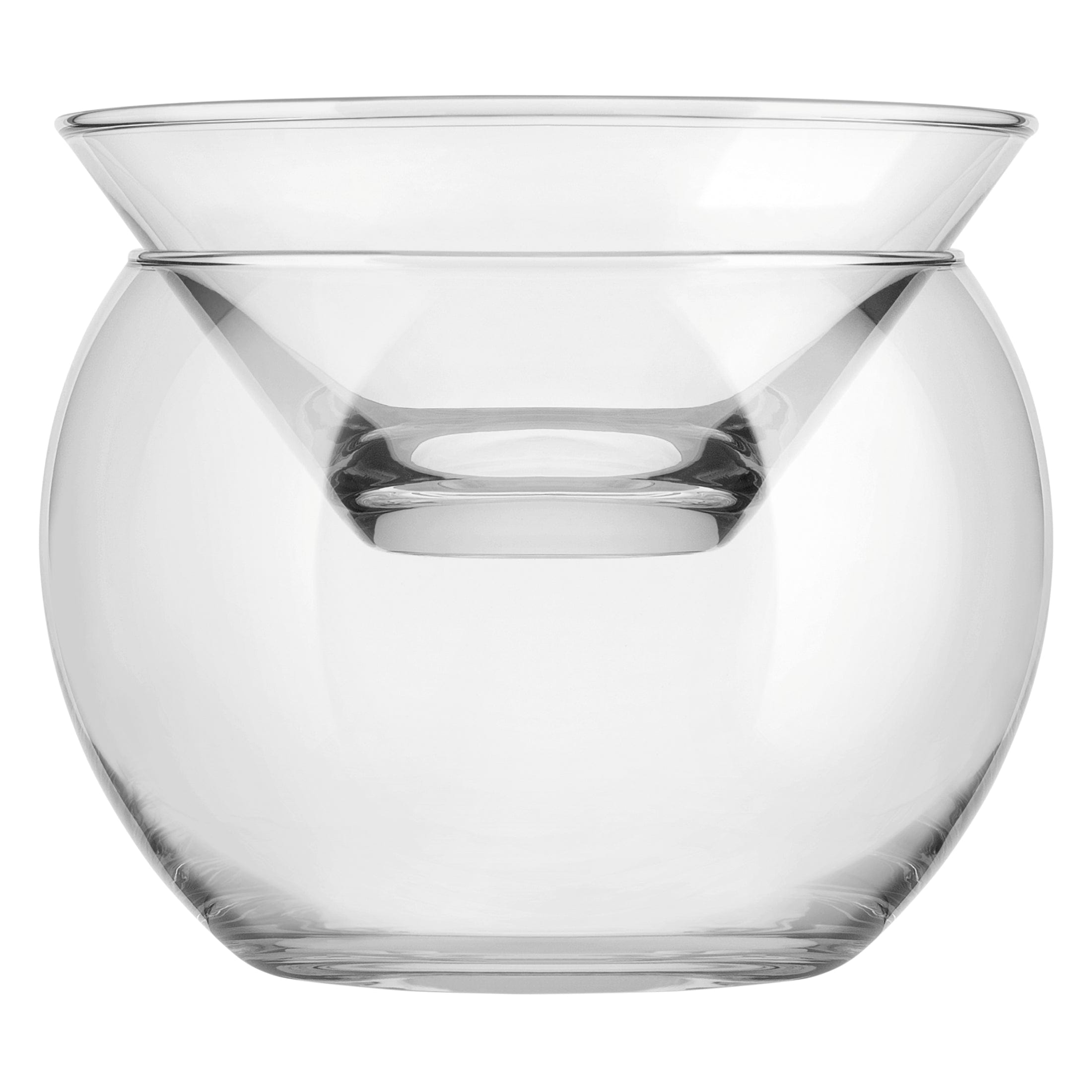 Martini Chiller Clear Soda Lime Stemless Martini 4.3" x 1.9" / 5.75oz