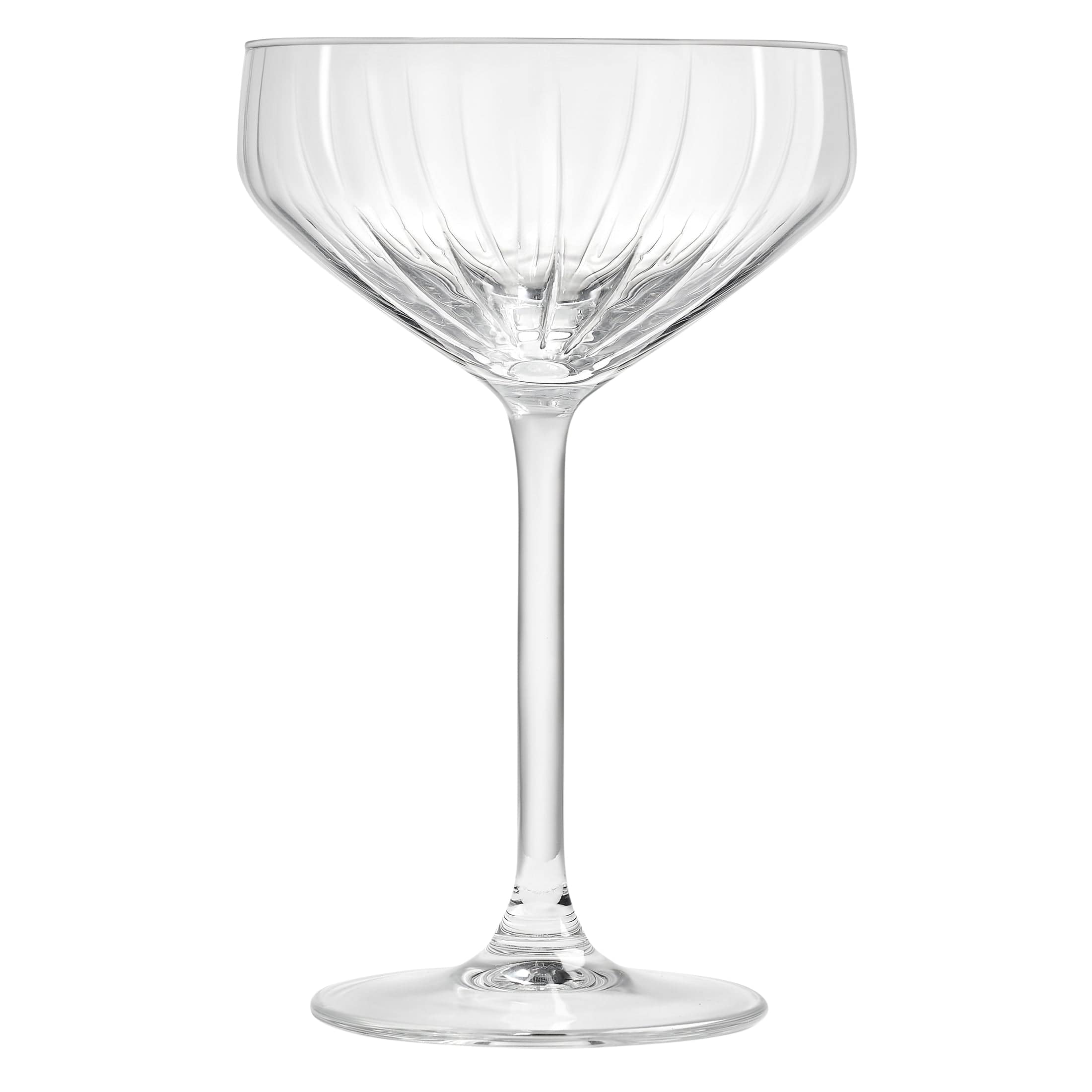 Carre Optics Clear Soda Lime Coupe Glass 4.1" x 6.4" / 9.5oz