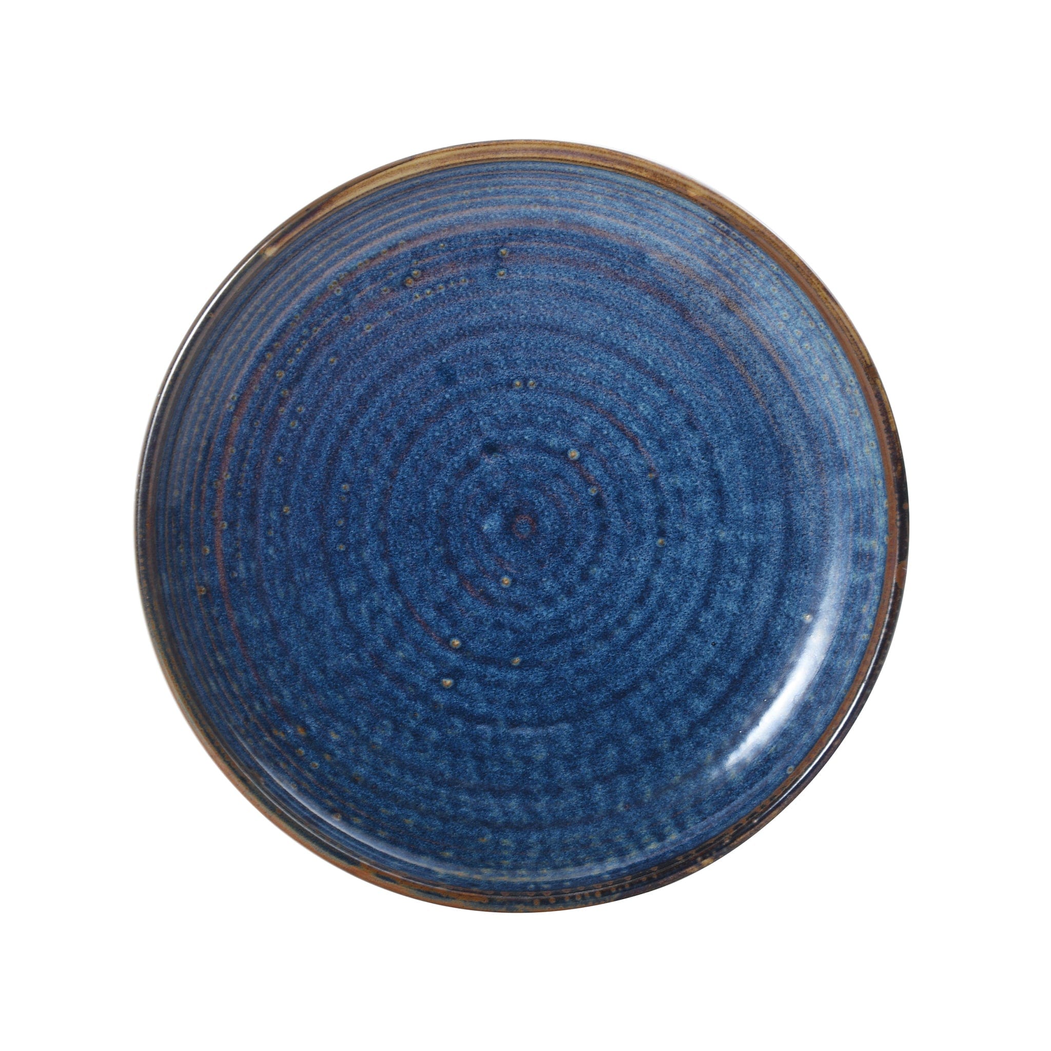 Starlit Porcelain Coupe Plate 8" Blue