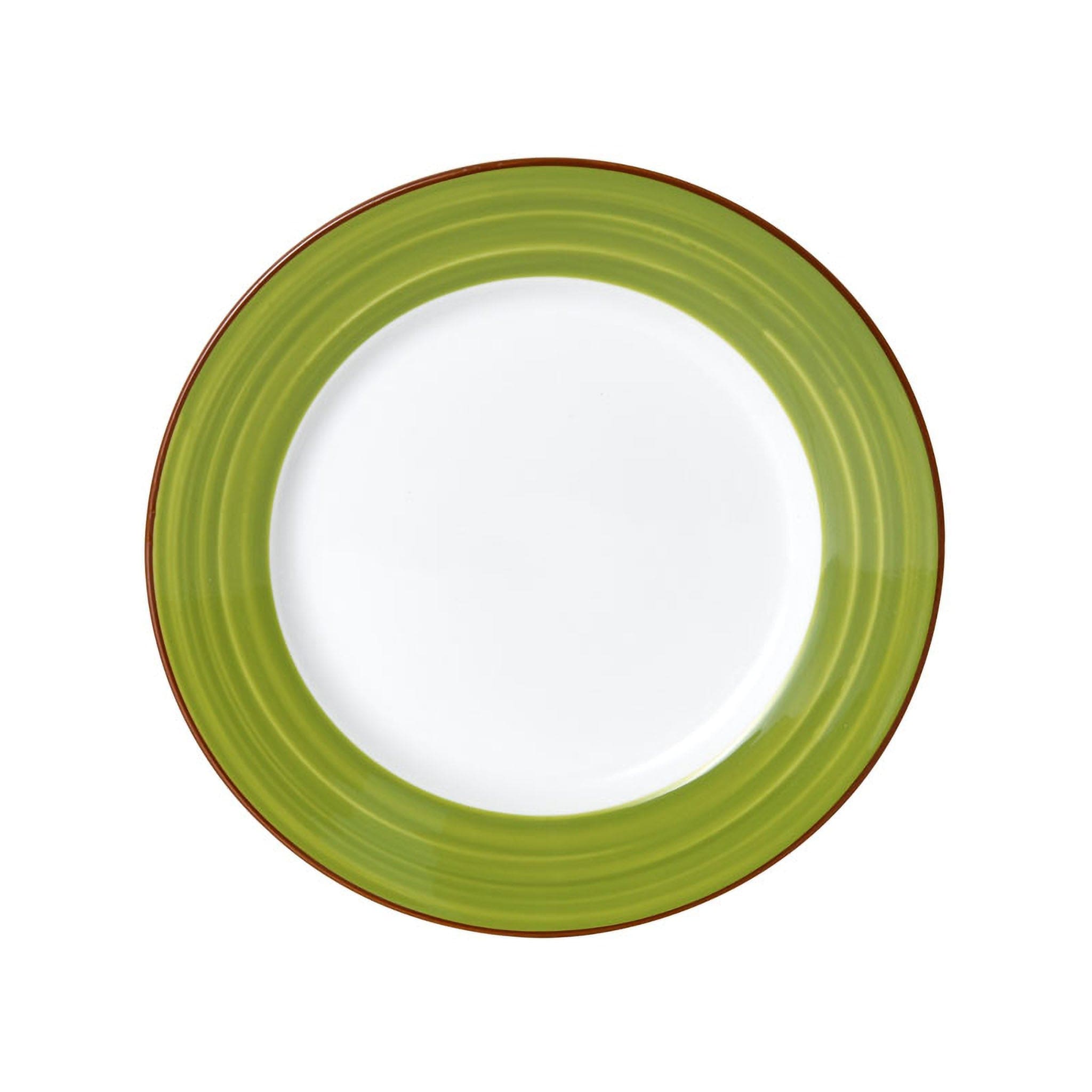 Bistro Sunday Brunch Porcelain Plate 8" Green #color_green