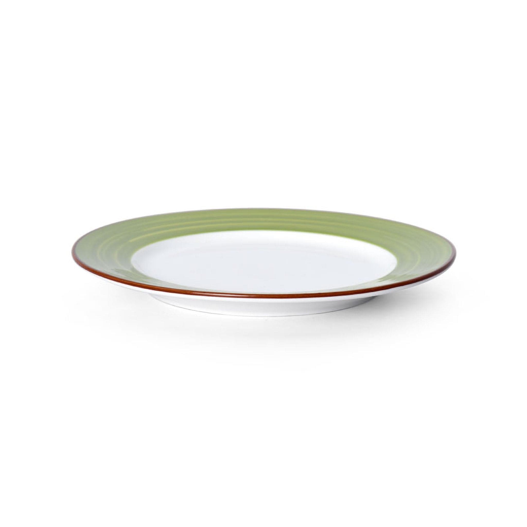 Bistro Sunday Brunch Porcelain Plate 8" Green #color_green