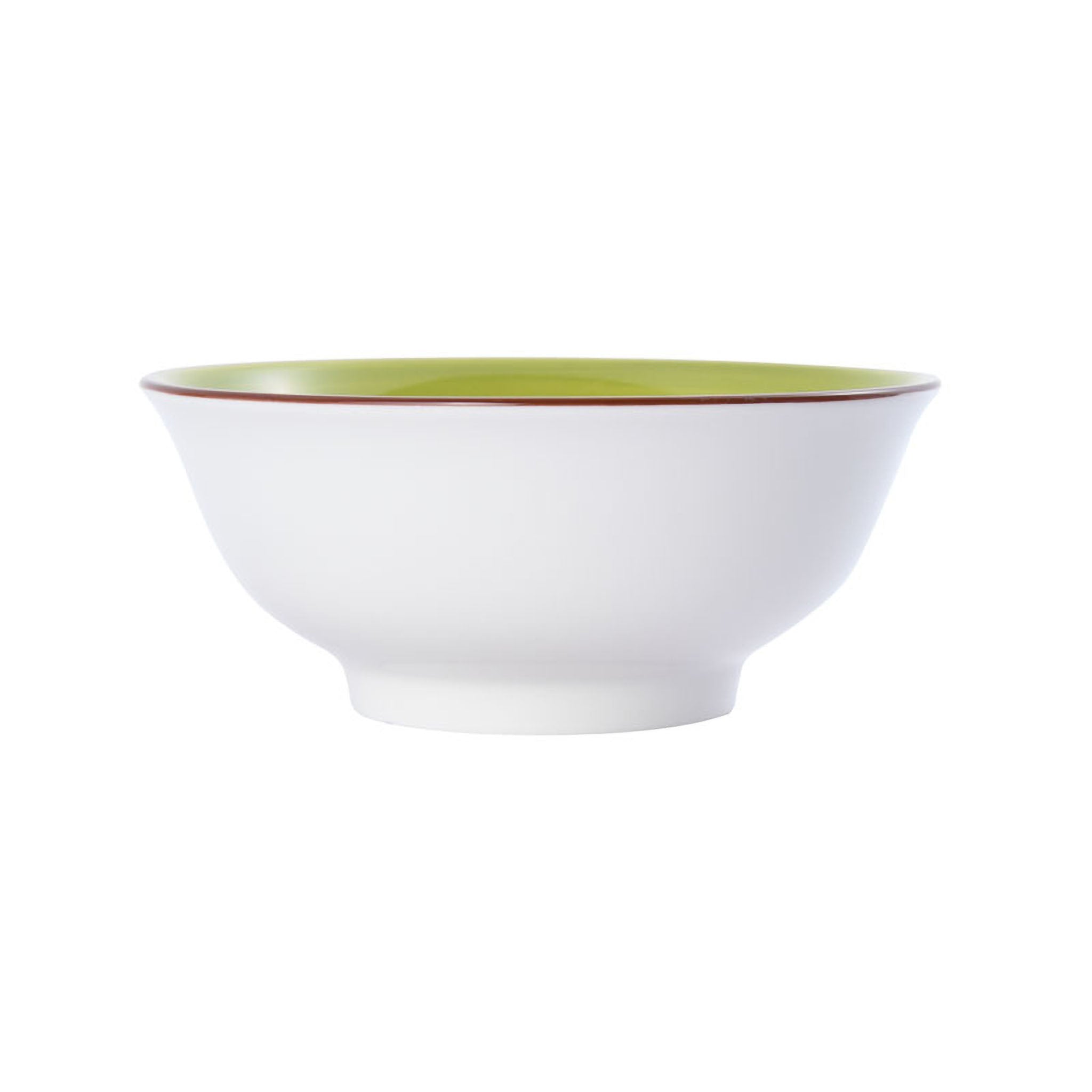 Bistro Sunday Brunch Porcelain Bowl 6.3" / 24oz Green #color_green