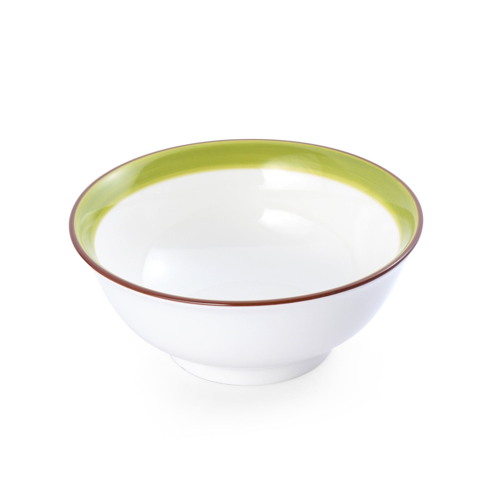 Bistro Sunday Brunch Porcelain Bowl 6.3" / 24oz Green #color_green