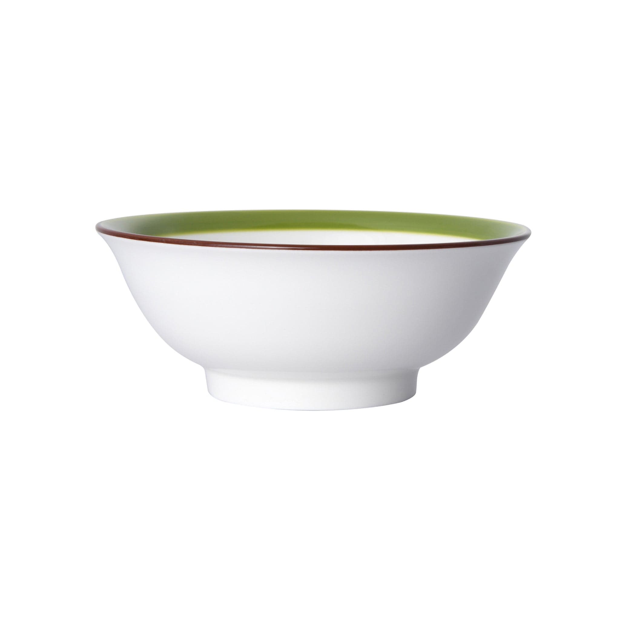 Bistro Sunday Brunch Porcelain Bowl 7.3" / 30oz Green #color_green