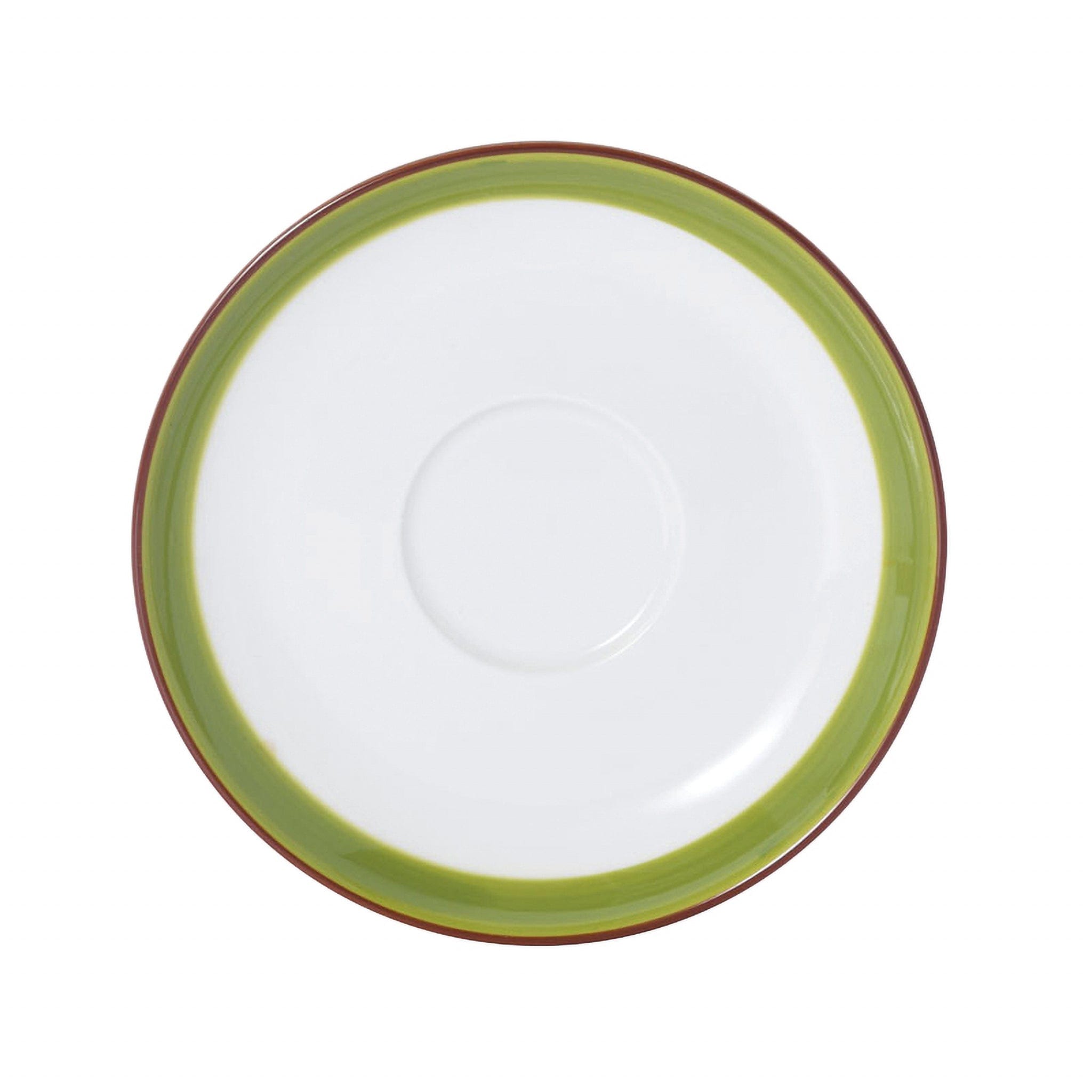 Bistro Sunday Brunch Porcelain Saucer 6" Green #color_green