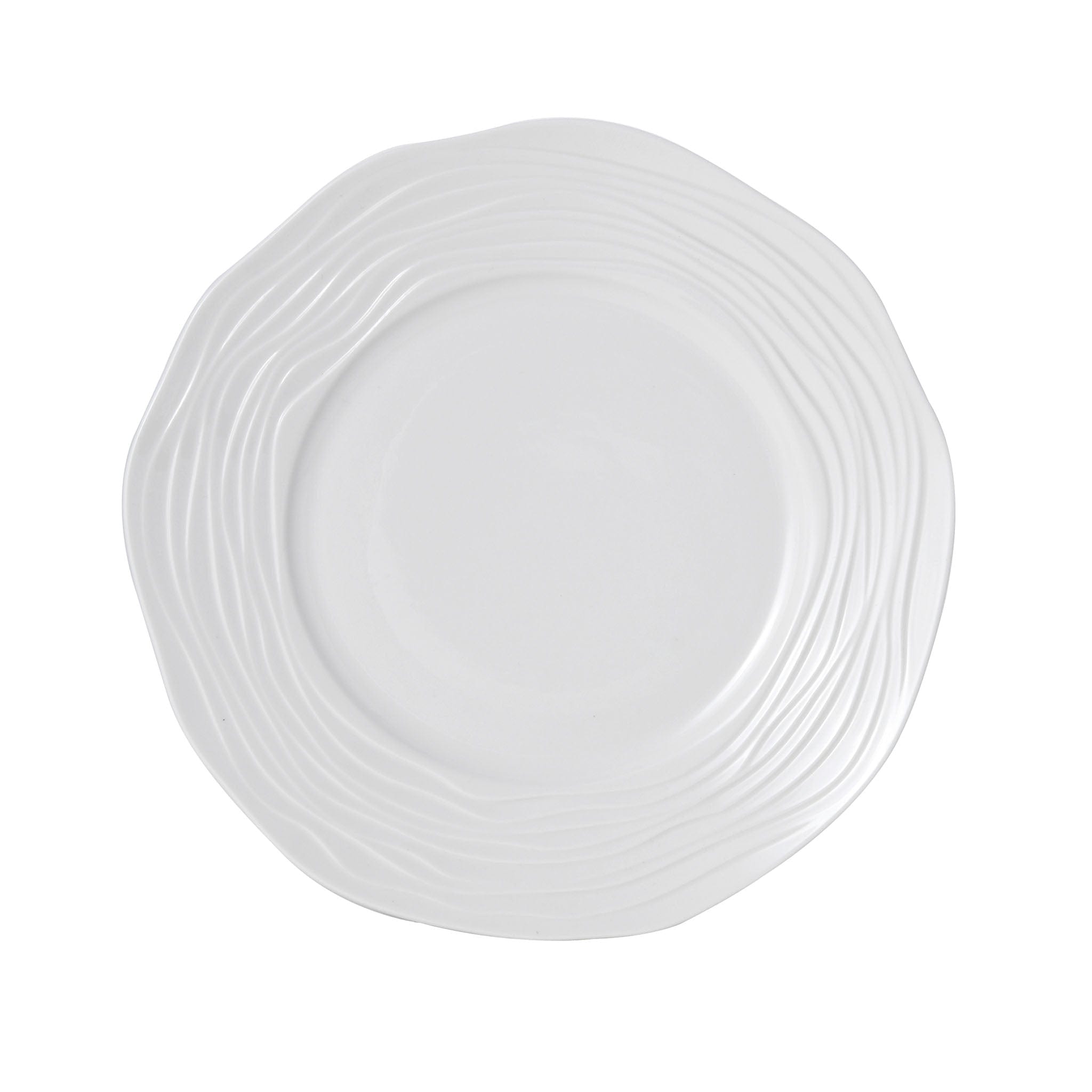 Camilla Porcelain Plate 10.25" Bright White