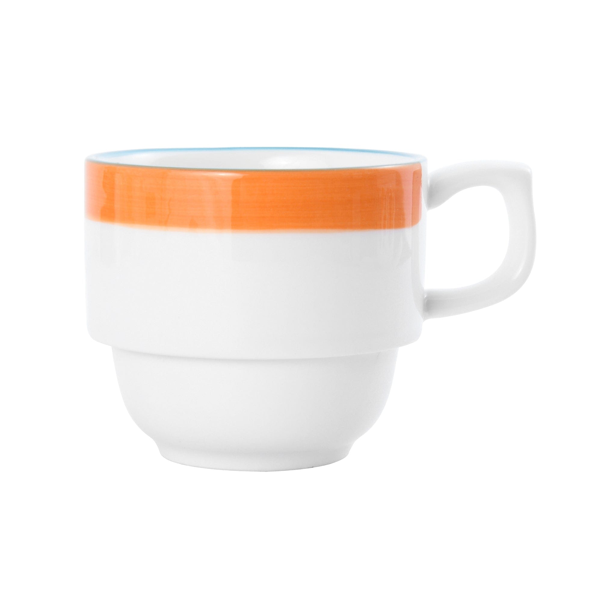 Bistro Sunday Brunch Porcelain Mug 4.4" / 8.5oz Orange #color_orange